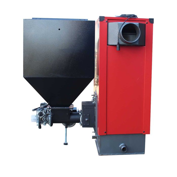 KOCIOŁ z KOMORĄ na Ekogroszek 19 kW. Piec z podajnikiem kotły Klasa 5