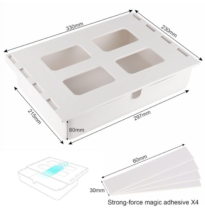 Szuflada pod blat, podwieszana