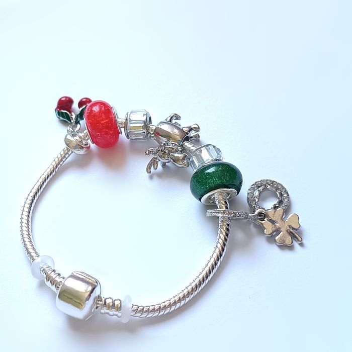 Bransoletka charms Święta Merry Christmas Renifer