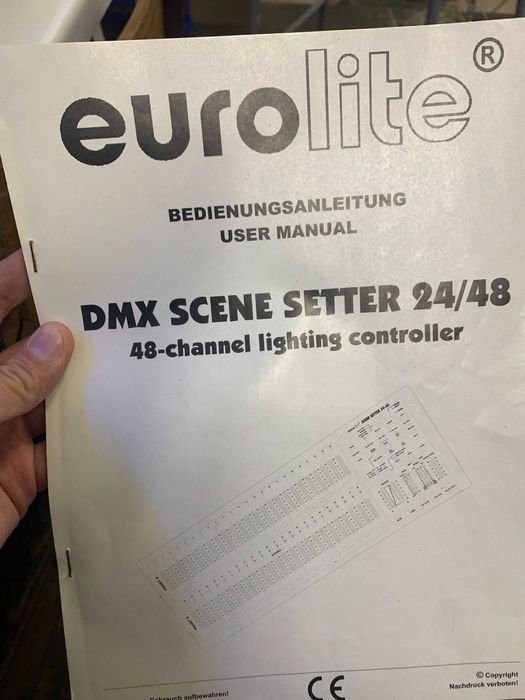 Mesa de Luz Eurolite DMX scene setter 24/48