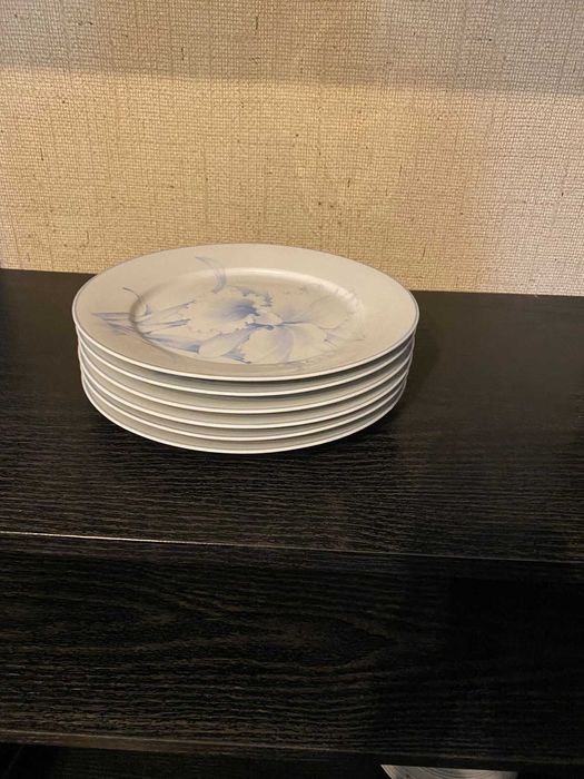 prato de sobremesa azul e branco vista alegre
