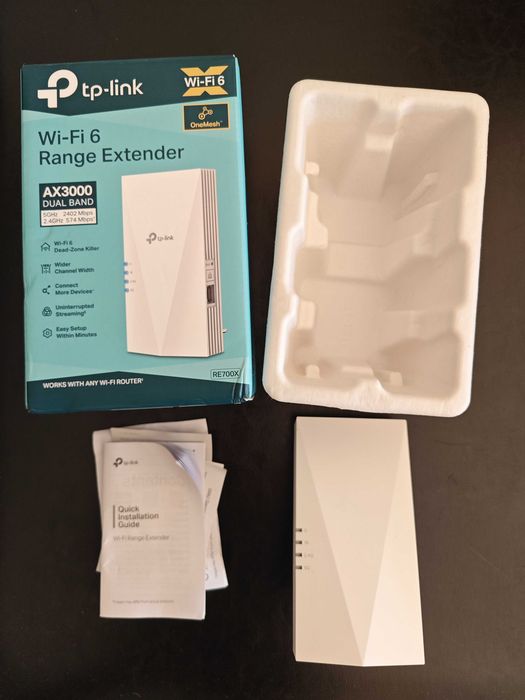 TP-Link RE700X – Repetidor Wi-Fi 6 AX3000 (Como Novo / Na Caixa)