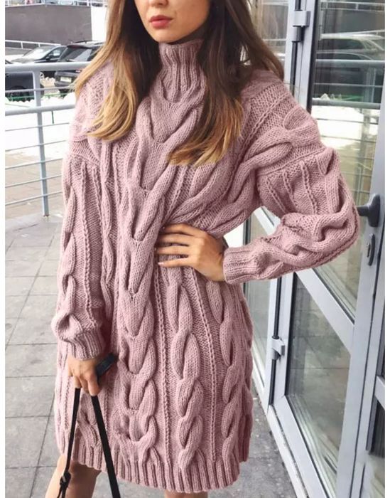 Плаття оверсайз в'язане M-L рожеве нове!