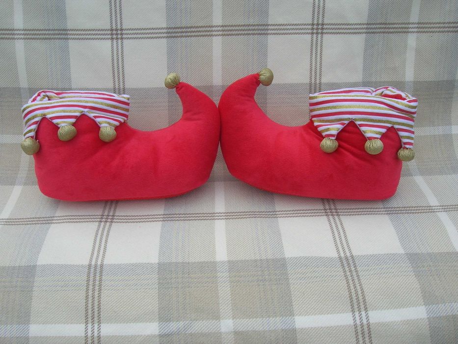 Домашні капці скоморох-клоун-гном-ельф Розмір L Підошва 27см