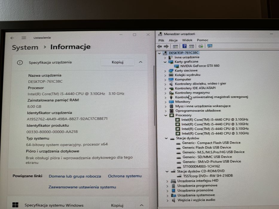Komputer do gier i5 GTX Windows 11