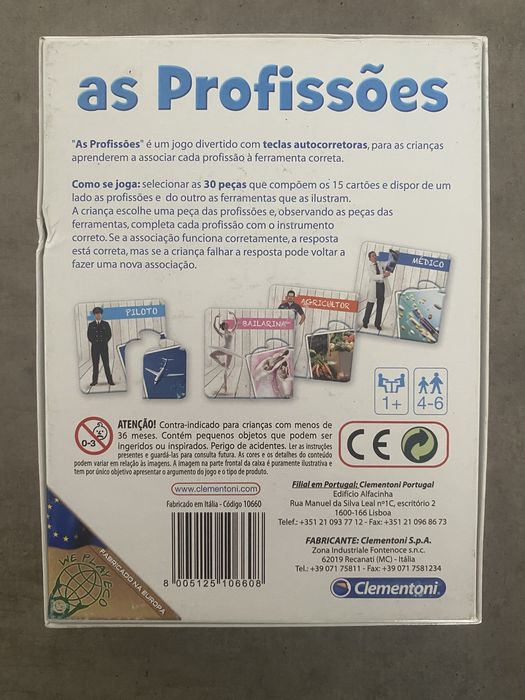 Jogo Educativo Clementoni As Profissões (4-6 anos)