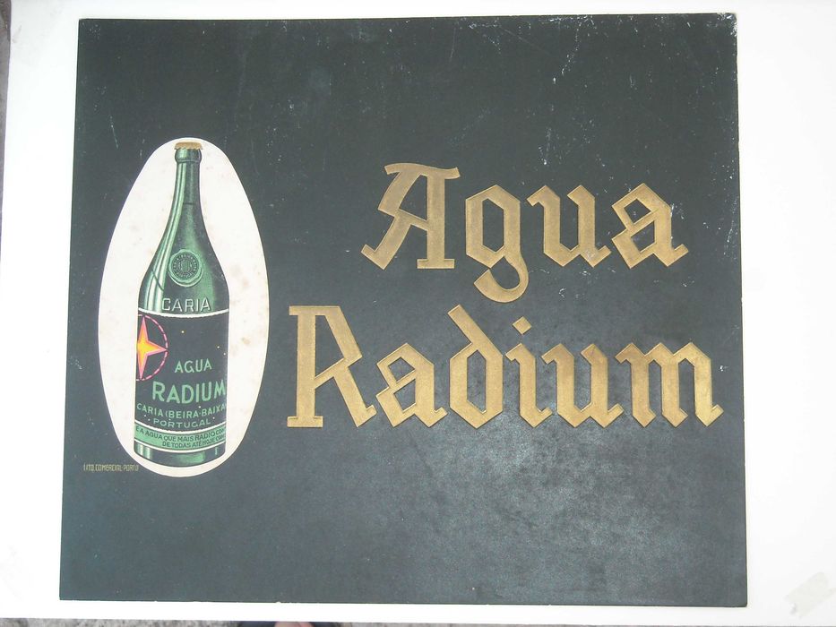Água Radium - Cartaz Publicitário - Termas de Caria, 1930