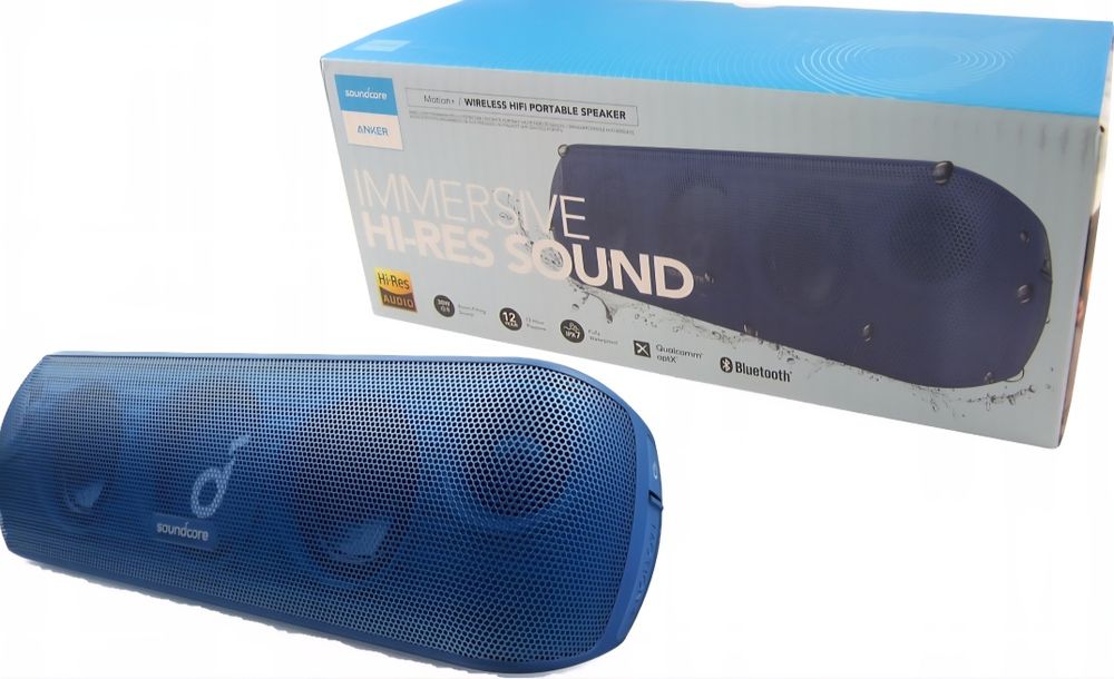 Głośnik przenośny Soundcore Motion+ niebieski 30 W