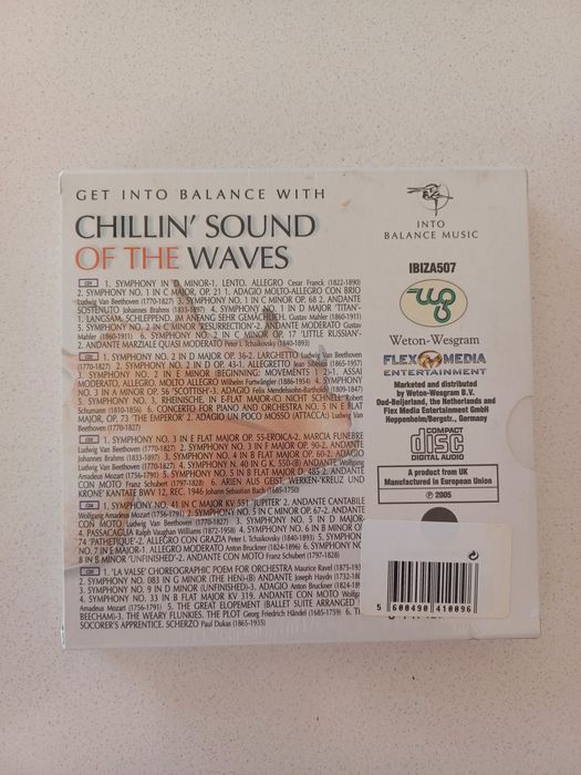 Caixa 5 Cd's Chillin' Sound of The Waves