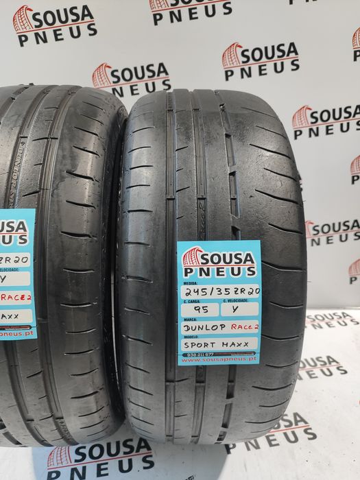 2 pneus semi novos 245-35R20 Dunlop - Oferta dos Portes