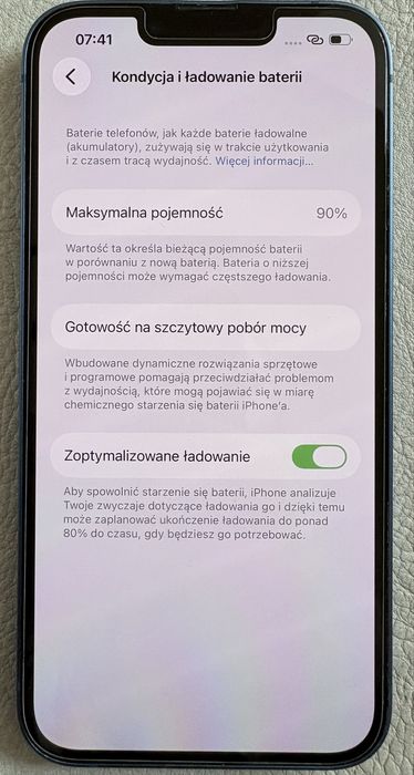 iPhone 13 128 GB – idealny stan – bateria 90%