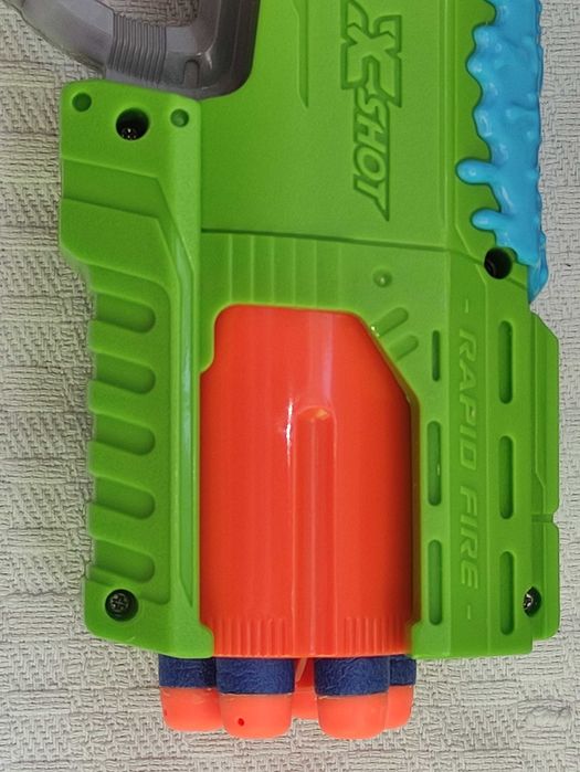 Скорострільний бластер Zuru X-Shot Rapid Fire Nerf + банки-мішені+кулі