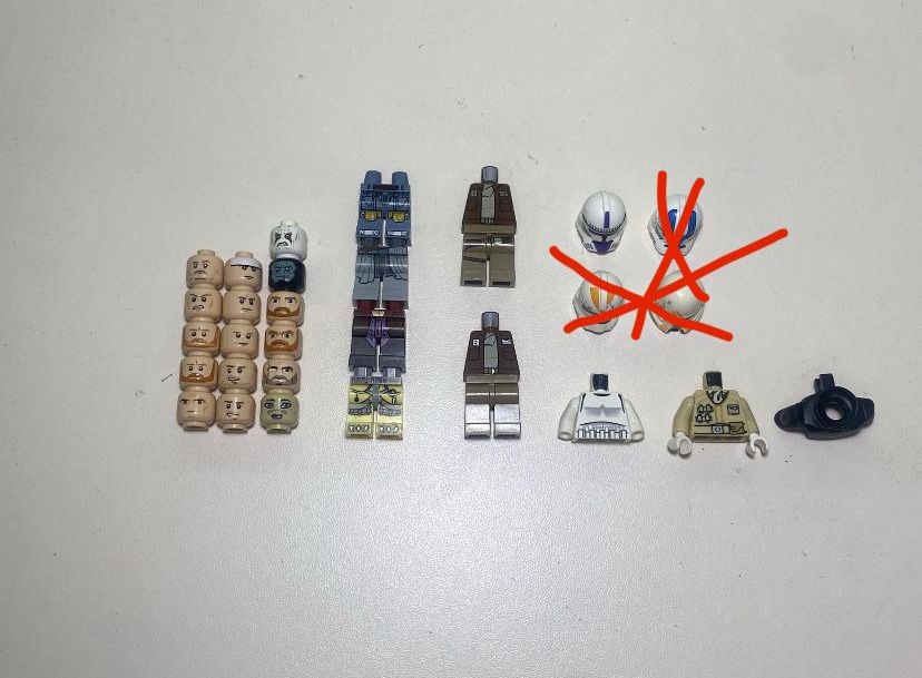 Lego Star Wars фигурки, детали / Лего звёздные войны фигурки