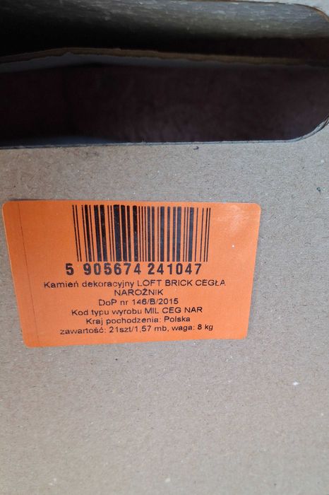 Kamień dekoracyjny cegła Loft Brick narożnik