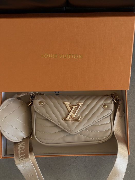 Сумка Louis Vuitton Wave / сумочка луї віттон бежева