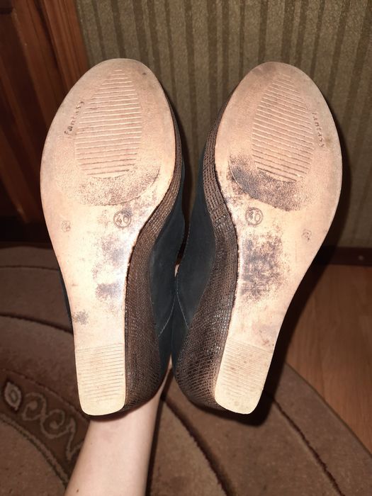 Кожаные туфли 40 размер