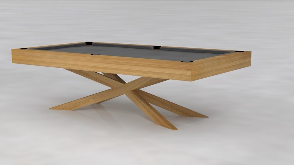 Snooker Spider carvalho com  tampo de refeicoes