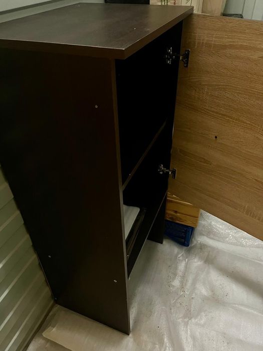 Тумба, дсп . Коричнева зі світлою вставкою