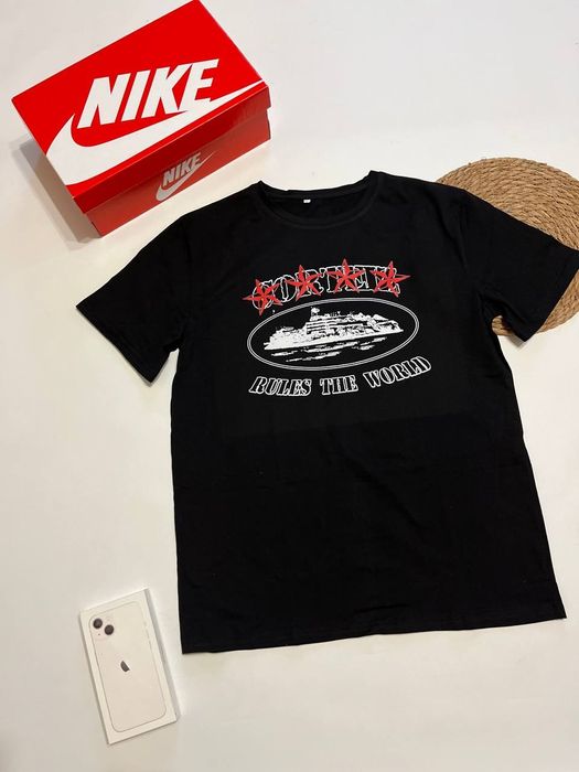 Футболка CORTEIZ/чорна/Кортез/corteiz/унісекс/Кортез/дешево/Corteiz