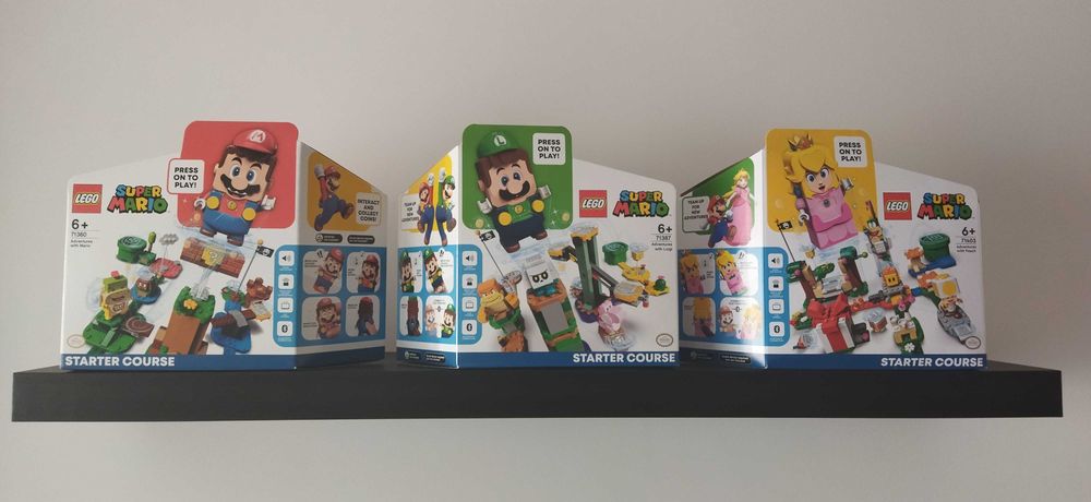 Conjunto Lego Mario: 71360 + 71387 + 71403