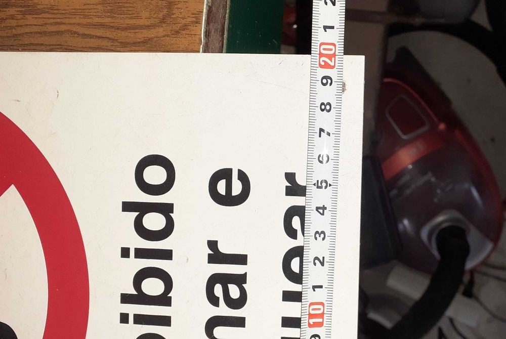 Placa não fumadores