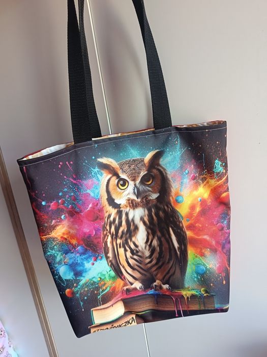 Torba shopperka sowa