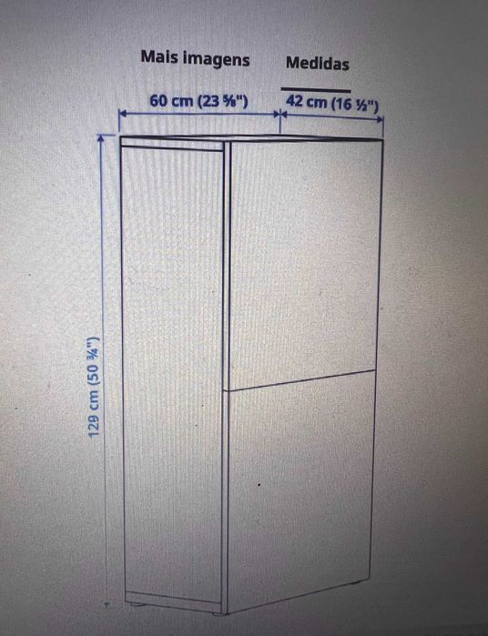 Combinação de Estantes , ef carvalho c/portas em vidro, 60x42x38+60x42x129 cm (Besta, IKEA)