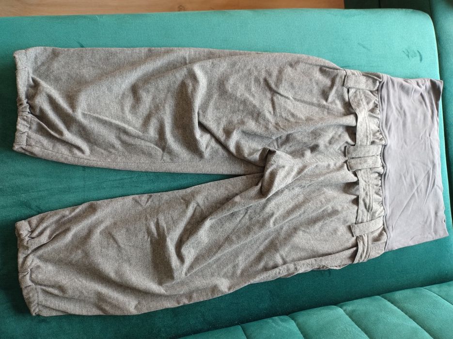 Spodnie sindbady ciążowe szare Bebefield rozm. 36