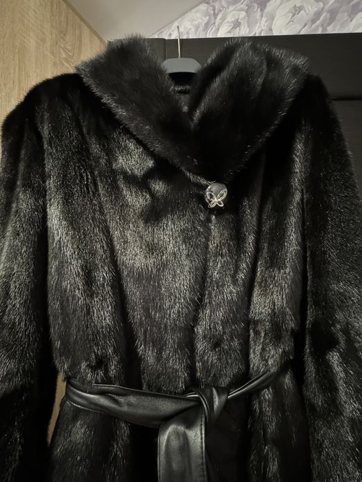 Норковая шуба фасон Кобра