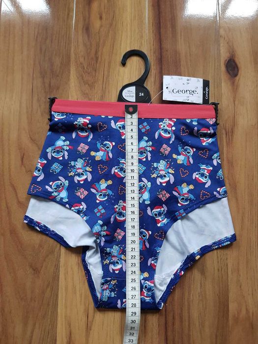 Disney Classics Granatowe majtki figi Stitch święta George EU 52 XXL