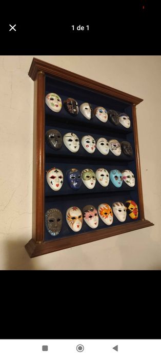 24 x Mascaras de porcelana "Coleção Noites e Faustos de Veneza"