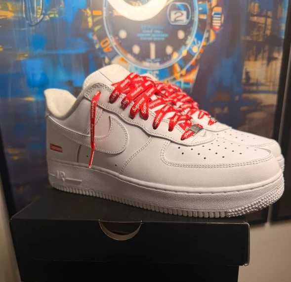 Nike Air Force 1 Supreme White R.42