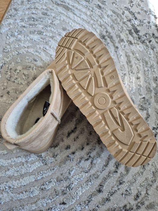 śniegowce zimowe buty na platformie 40 sinsay