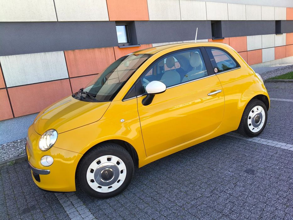 Fiat 500 1.2 Benzyna Opłacony Stan Super Idealny 100% Oryginał Lakier Serwis Km