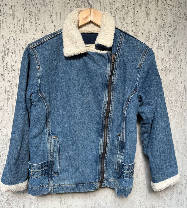 Осіння тепла джинсова курточка  для дівчинки Zara