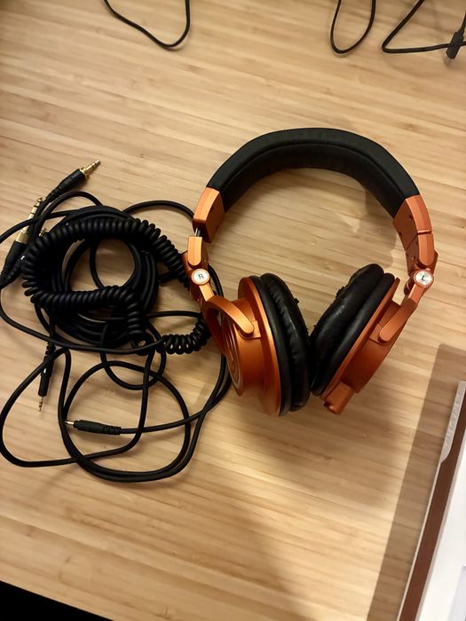 Fones Audio Technica M50x Laranja