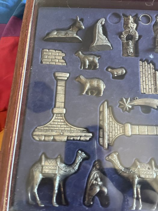 Presepio  metal  antiguidades