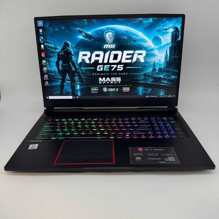 MSI GE75 Raider 10SE 17.3" FHD IPS 144Hz i7-10750H 16GB DDR4 SSD 128GB NVMe + HDD 1TB RTX 2060 6GB