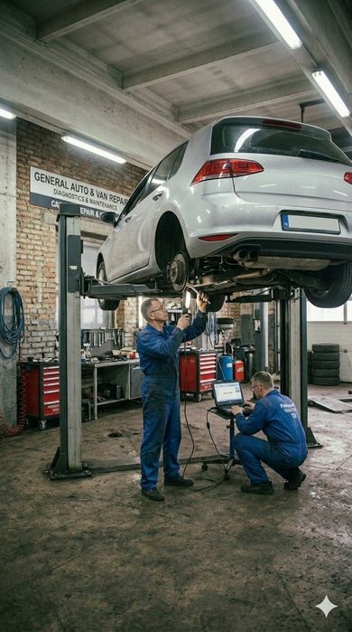 Автосервіс Варшава Беляни: Ремонт Бусів, Кемперів та Легкових авто | СТО Варшава | Шиномонтаж, Клімат, Гальма | вул. Фариса 70 | Швидкі терміни