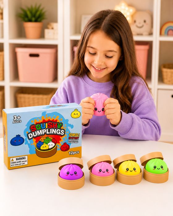 Сквіш Dumpling Squishies пельмень антистрес