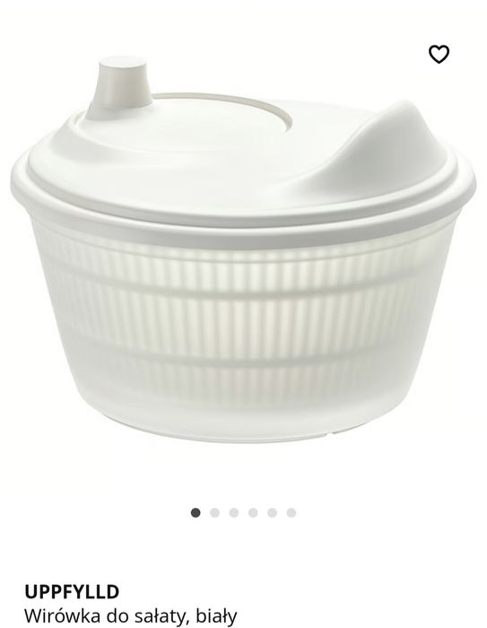 Biała Suszarka do sałaty wirówka IKEA jak nowa