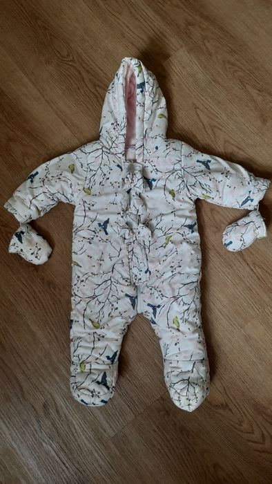 Демісезонний утеплений комбінезон для дівчинки