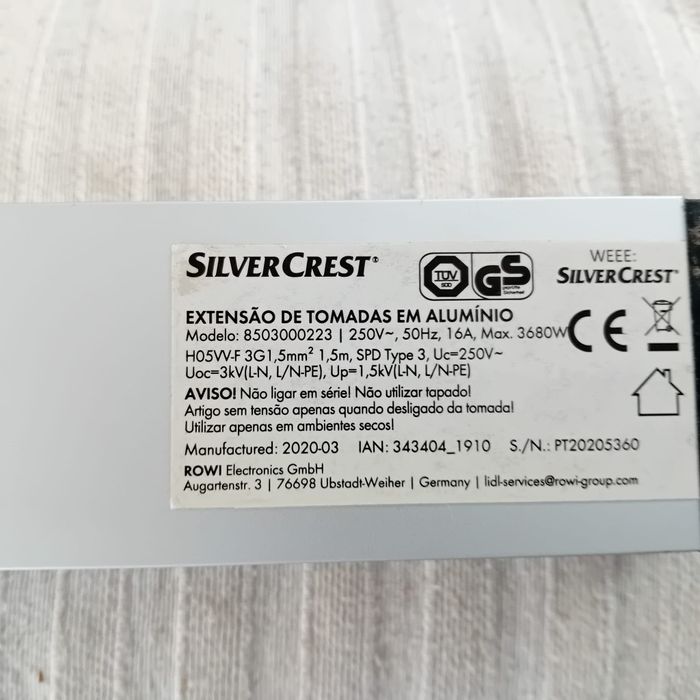 Extensão Electrica em Alumínio