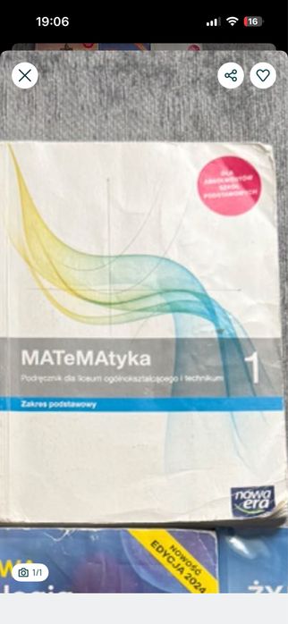 Podręczniki do liceum klasa 1 Nowa Era historia i matematyka