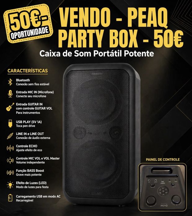 Peaq party Box bass