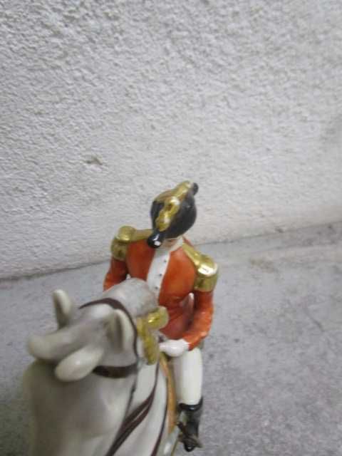 Rara Escultura Cavaleiro Escola equitação espanhola Viena Austria