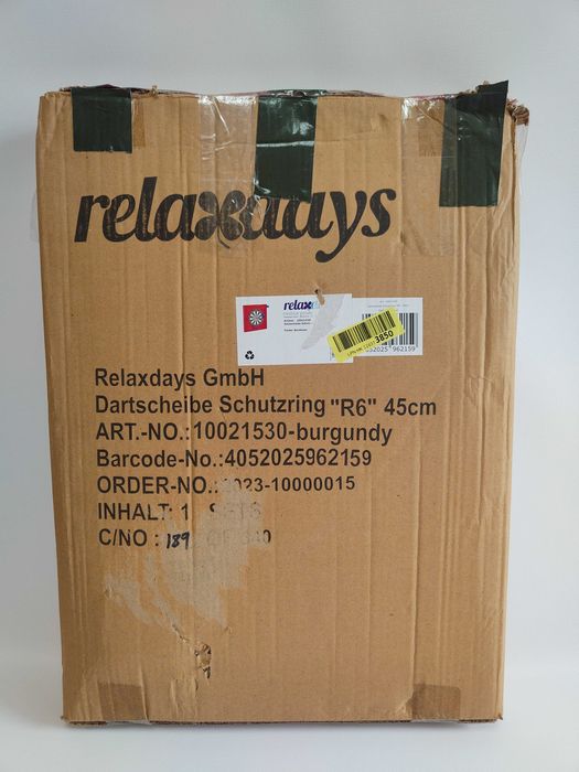 Relaxdays Tarcza ochronna tablica ścienna do rzutek A
