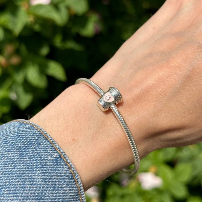 Срібна намистина шарм "Кава з собою" Pandora (Пандора) 797185EN160