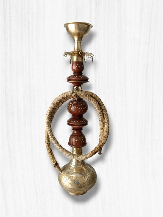 Antigo cachimbo de água, 44cm