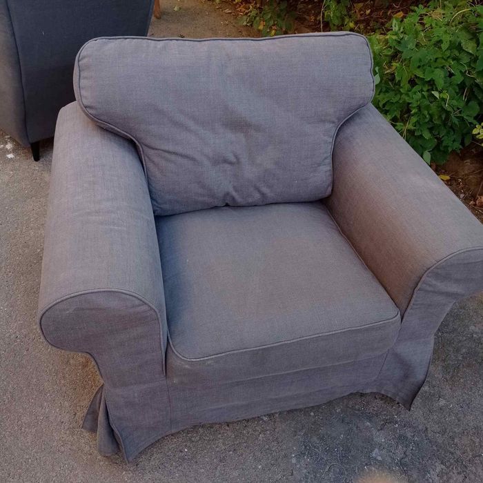 Диван, крісло , стіл ,Ikea, сірий